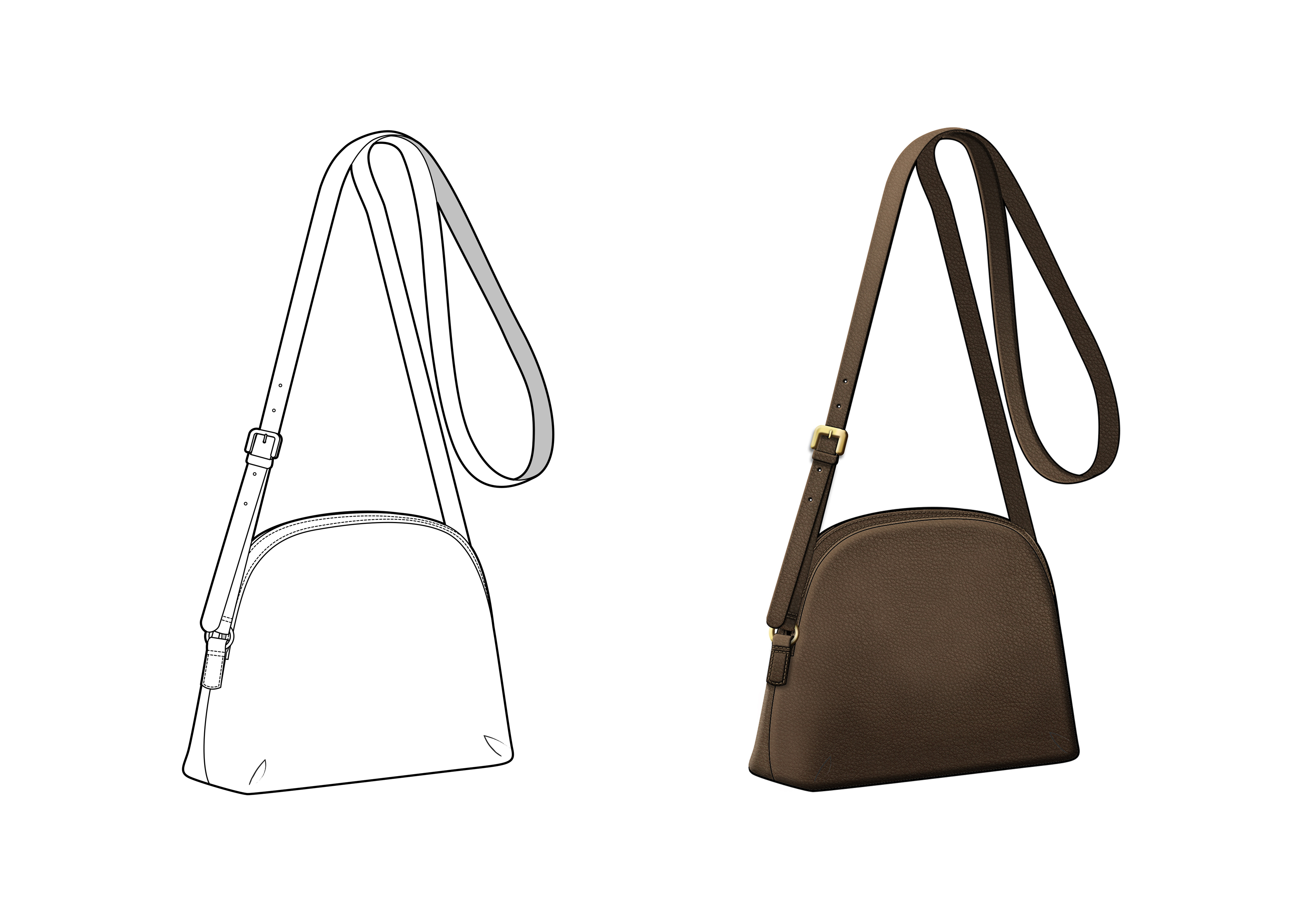 Shoulder bag outline
