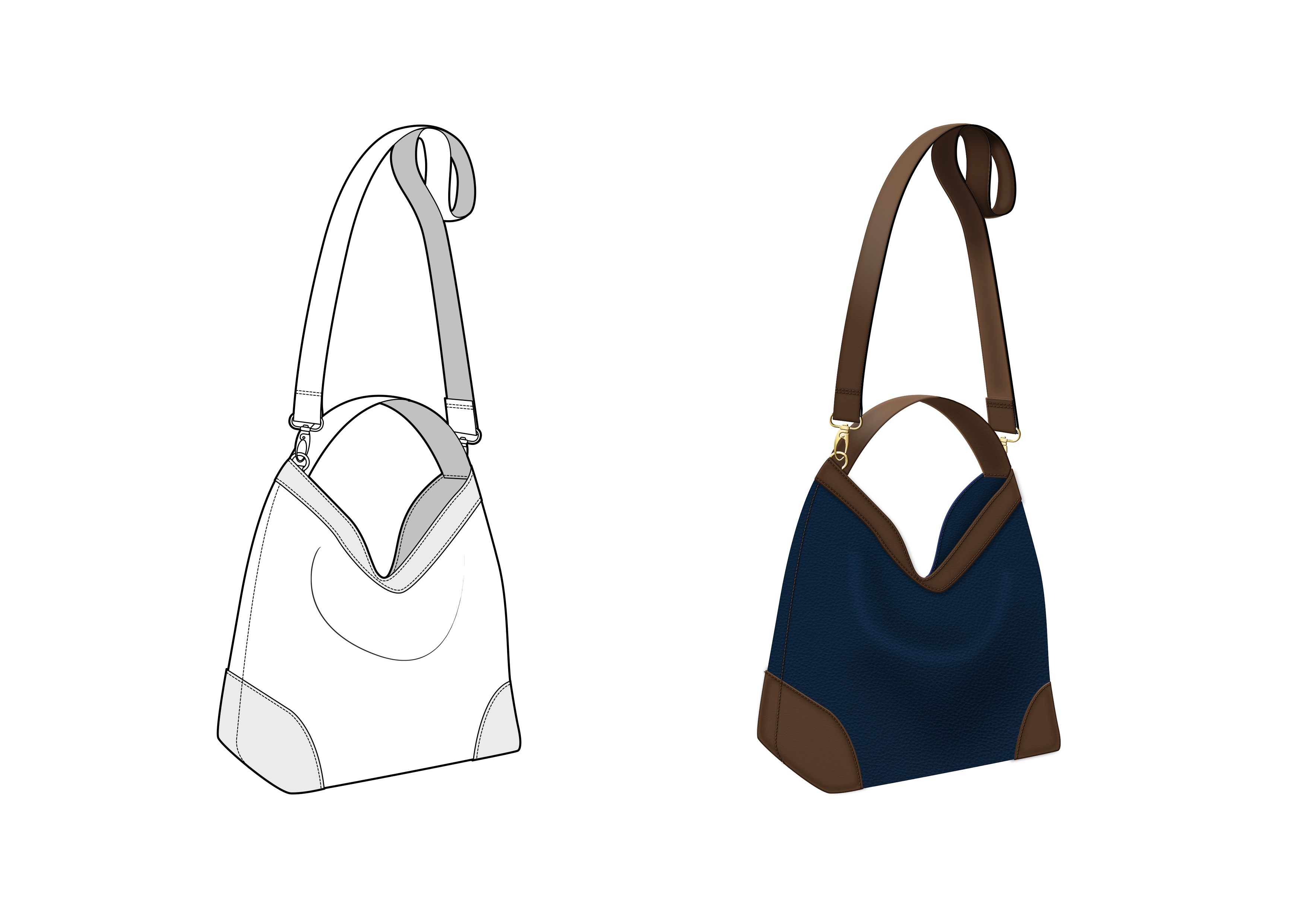 Brown shoulder bag