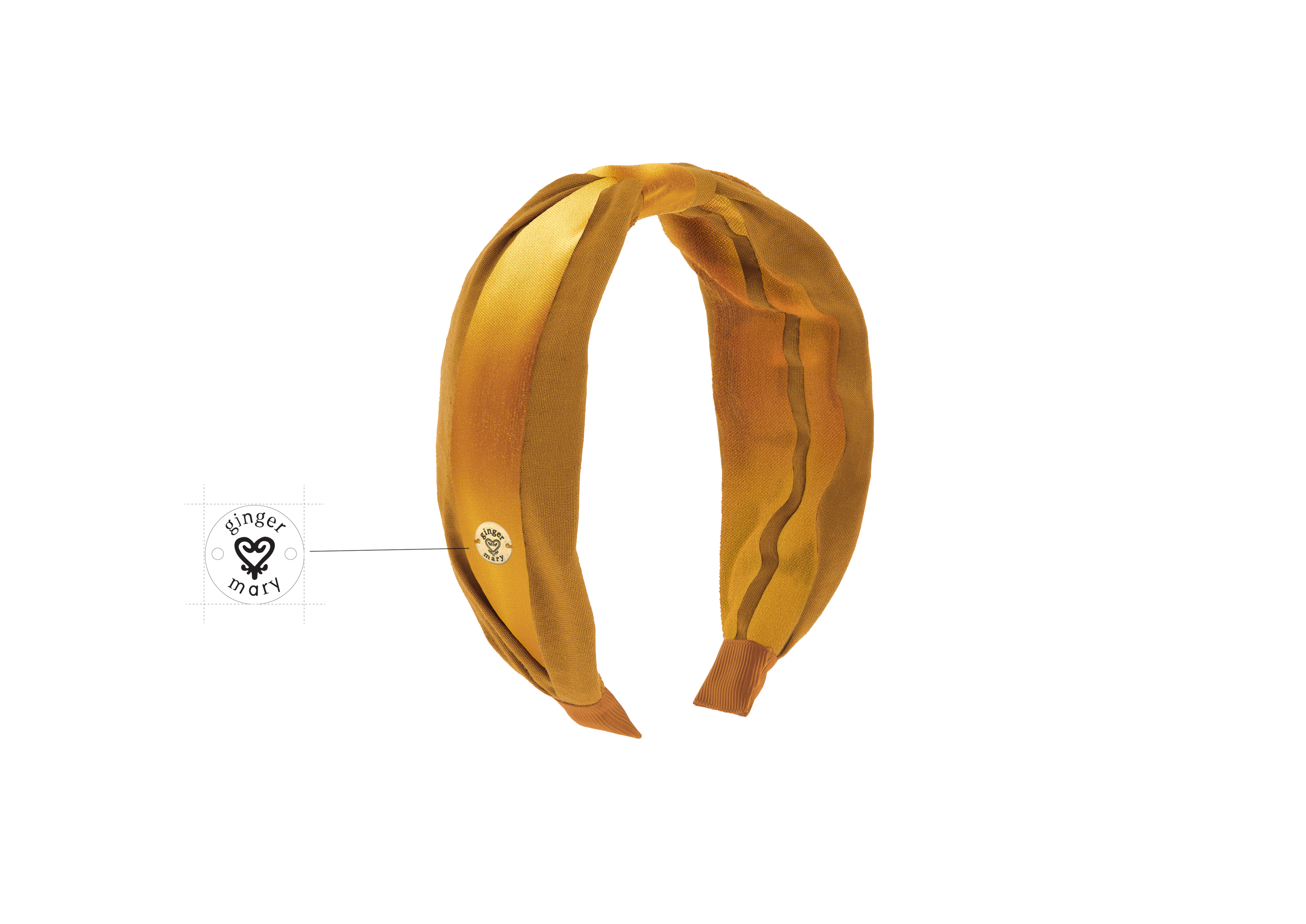 Yellow gold headband design