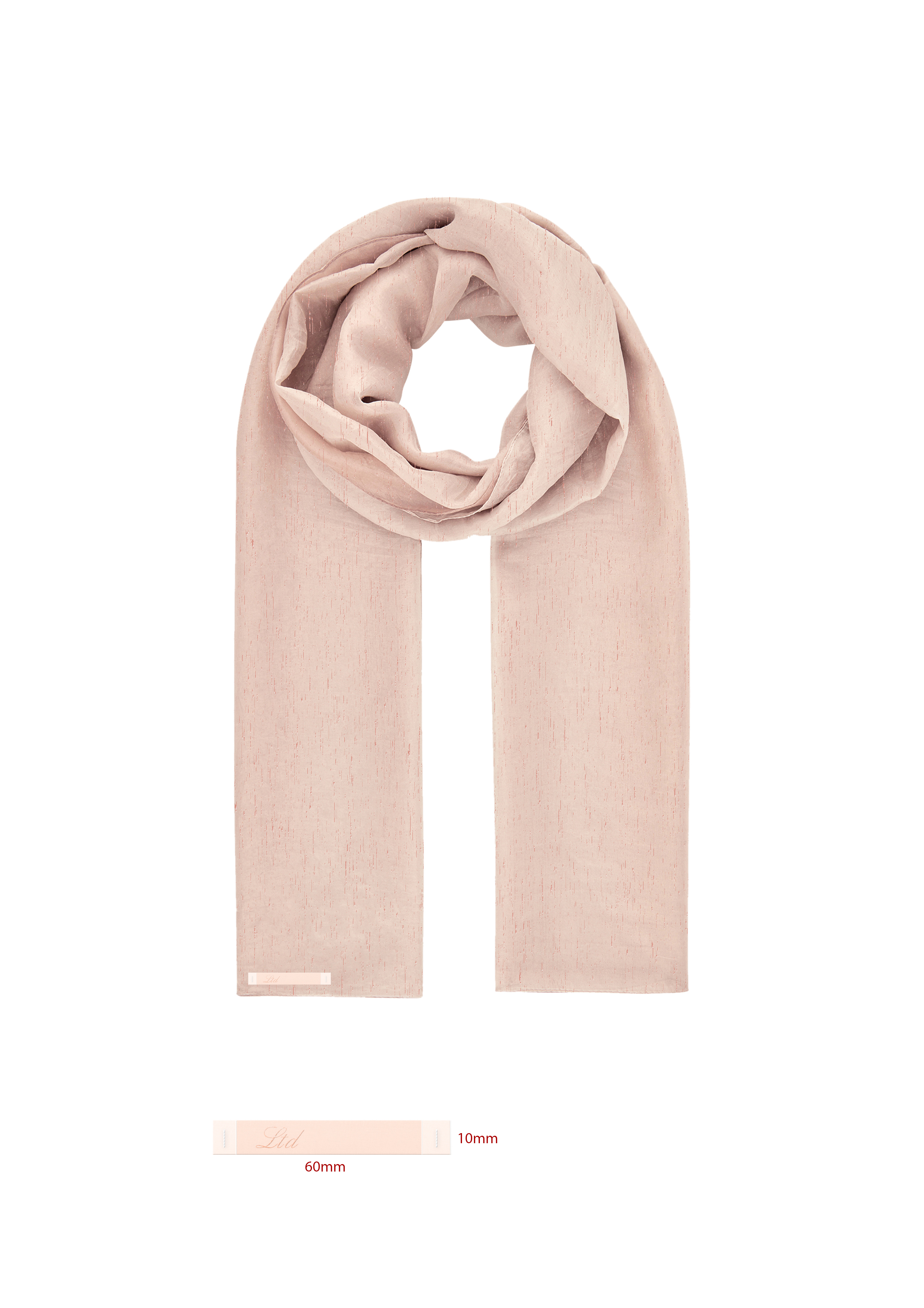 Light pink scarf design