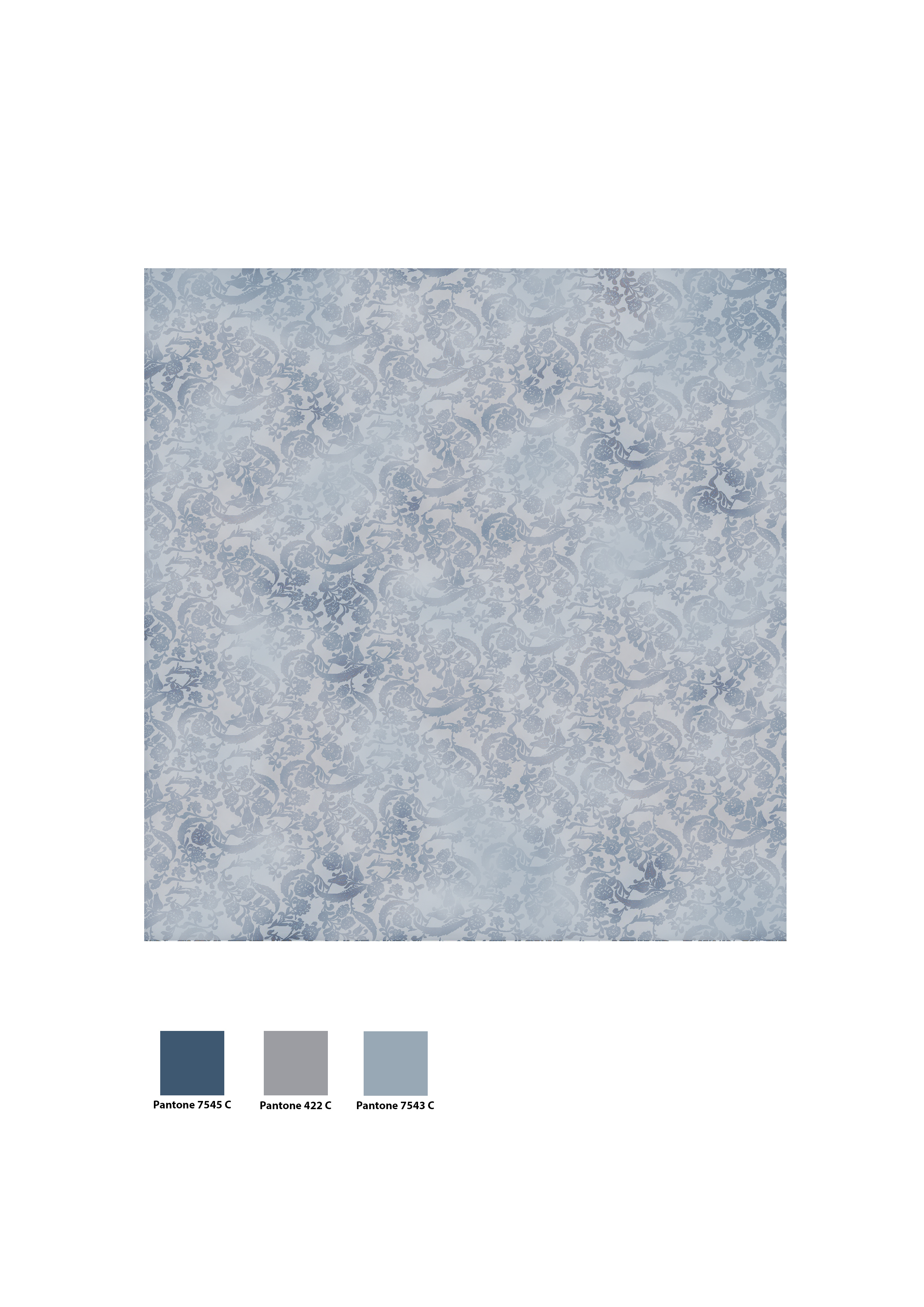 Light blue scarf design