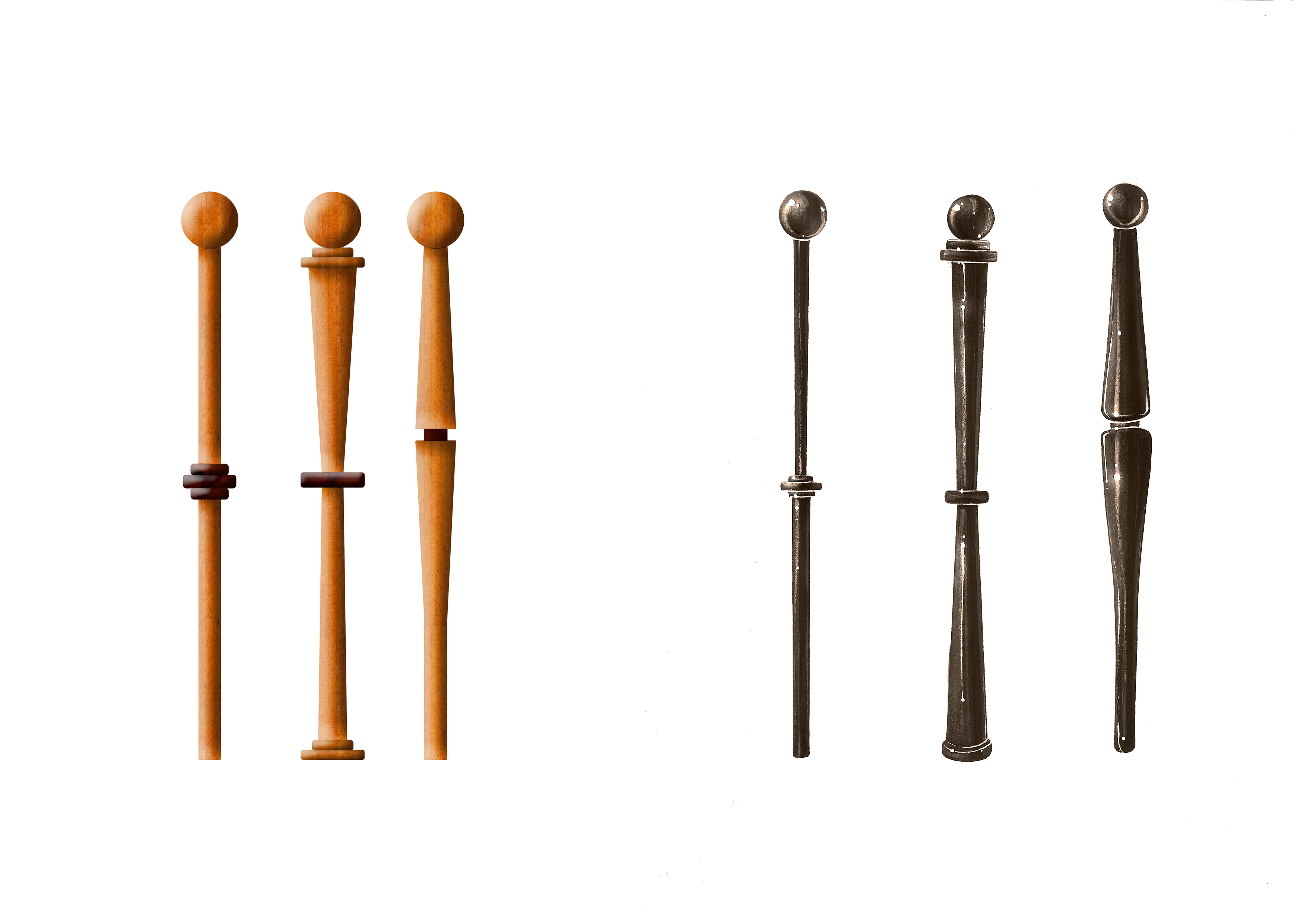 Kieries digital and manual rendering