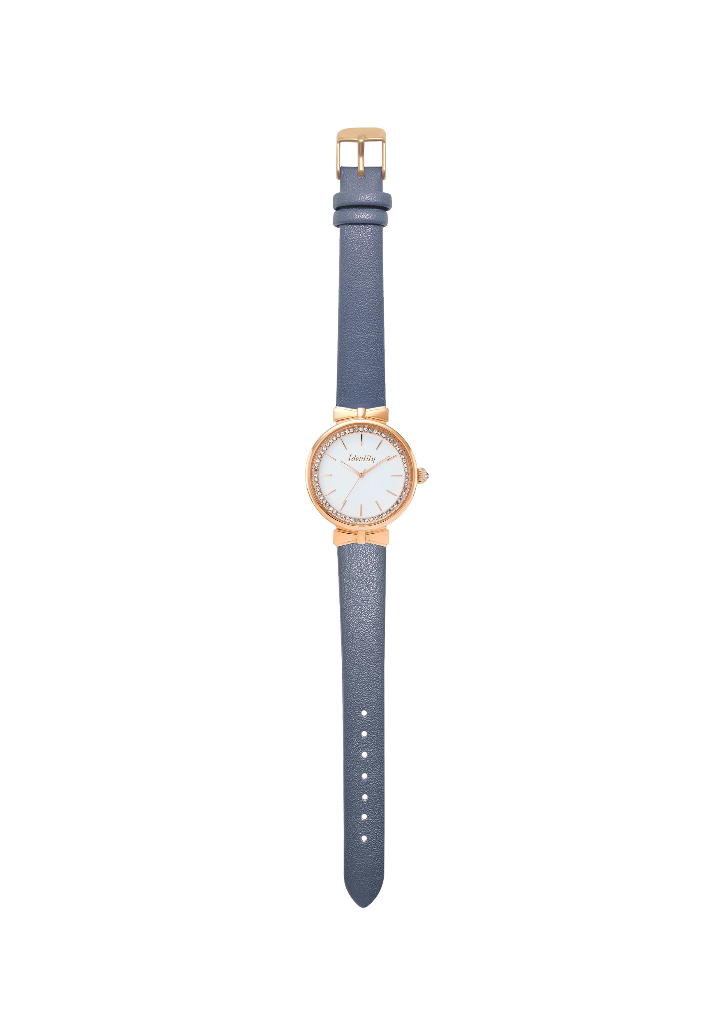 Gold and light blue ladies watch