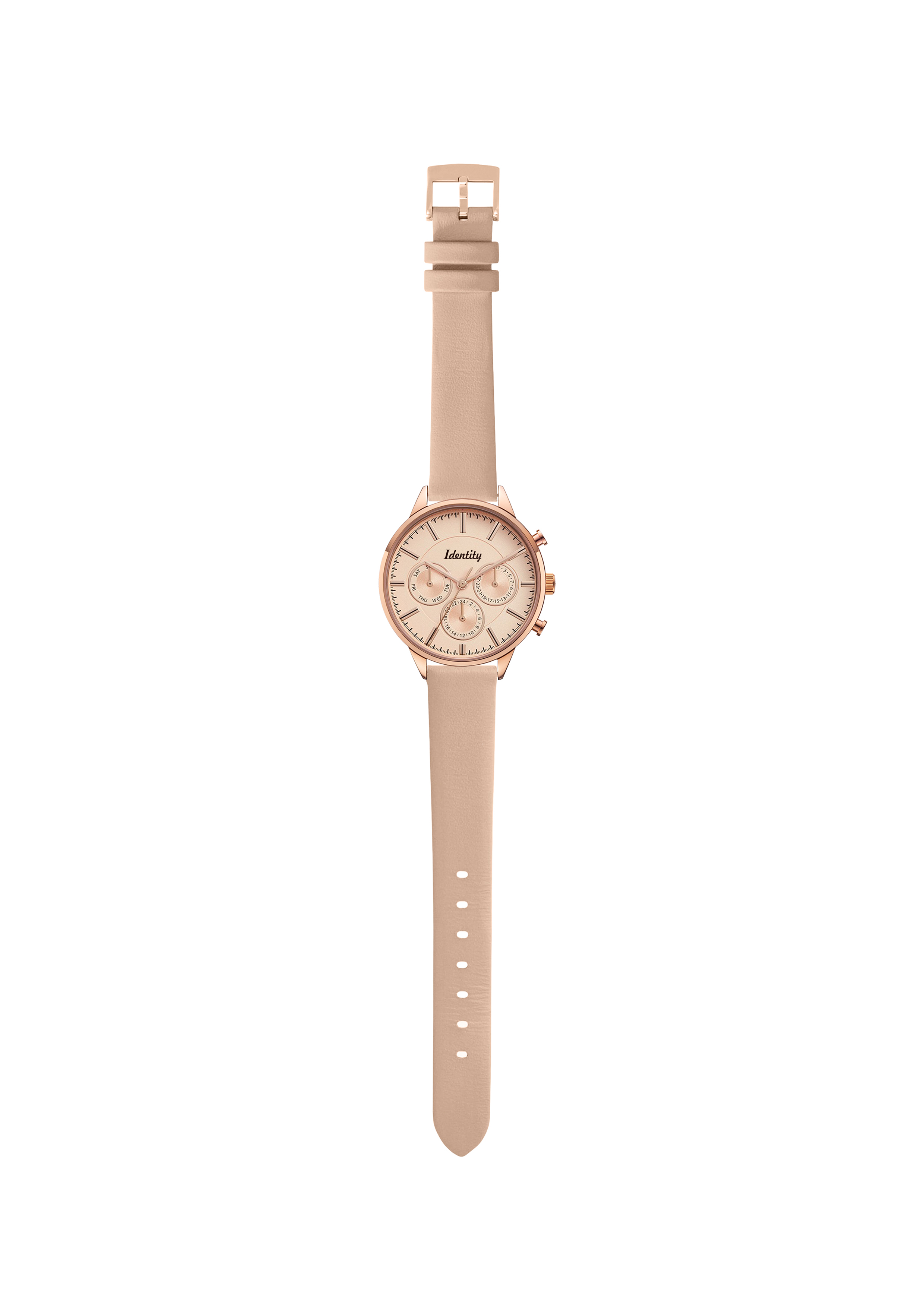 Rose gold and light pink ladies watch